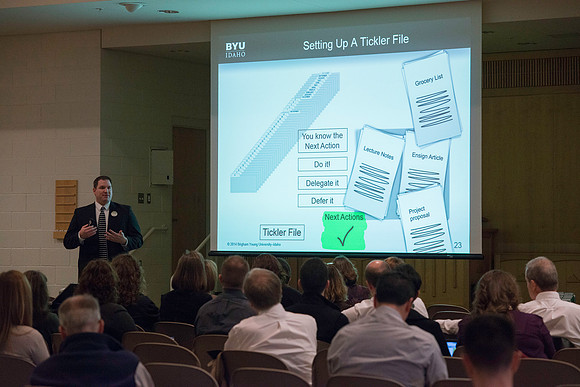 Jarrod Guddat taught, "Time Management: Using the 'Getting Things Done' Methodology".