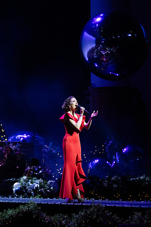 Laura Osnes performs during the Christmas concert with BYUI Student music programs.