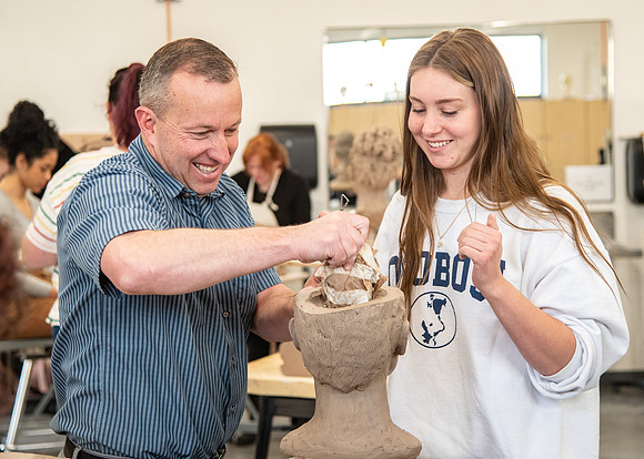 Photos from Kody Keller's morning sculpting class.