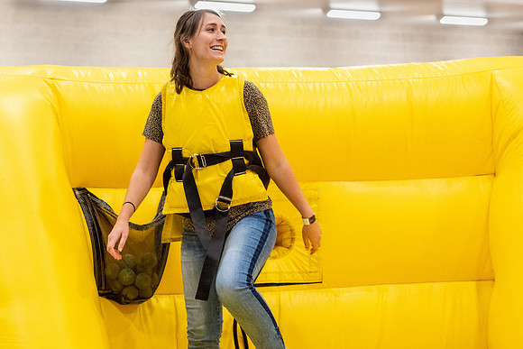 Students participating in all the indoor and outdoor activities around campus.