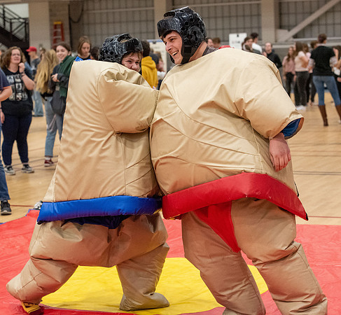 Students participating in all the indoor and outdoor activities around campus.