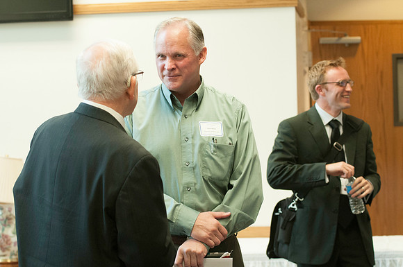 The Faculty Conference held in the Hinckley Building is a forum for academic dialogue. It began with keynote speaker Ann Marie Harmon, then separated into various classes and concluded with various ex