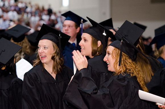 Commencement during graduation spring 2012