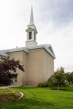 The Church of Jesus Christ of Latter Day Saints, church on 7th South, in Rexburg, Idaho.