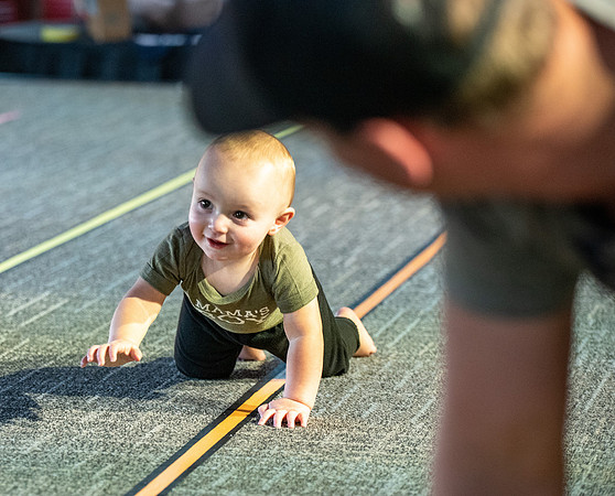 Spirit week baby racing event at the MC!
