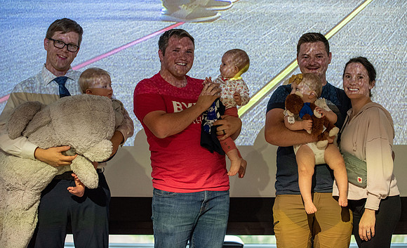 Spirit week baby racing event at the MC!