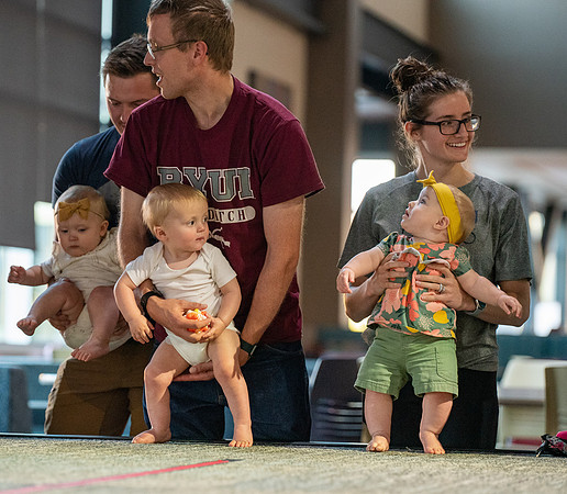 Spirit week baby racing event at the MC!