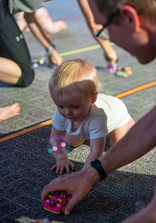 Spirit week baby racing event at the MC!