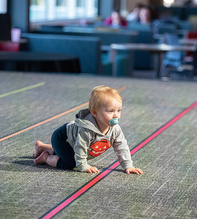 Spirit week baby racing event at the MC!