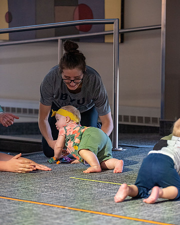 Spirit week baby racing event at the MC!