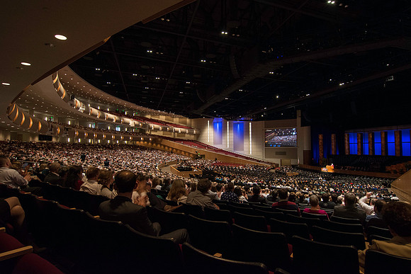 BYU-Idaho Center Auditorium allows for plenty of room for graduates and all their guests at Graduation at BYU-Idaho.