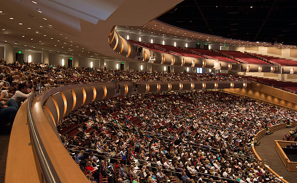 BYU-Idaho Center Auditorium allows for plenty of room for graduates and all their guests at Graduation at BYU-Idaho.