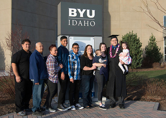 Graduation at BYU-Idaho.
