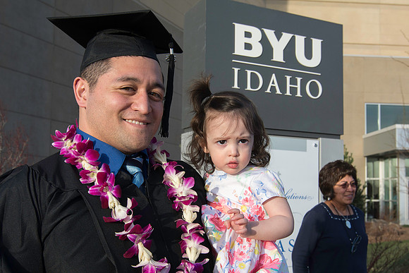 Graduation at BYU-Idaho.