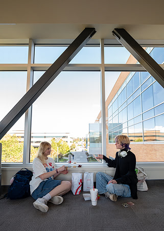 Students in the Library - Sept. 2025