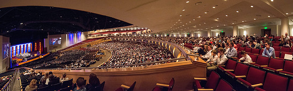 BYU-Idaho Center Auditorium allows for plenty of room for graduates and all their guests at Graduation at BYU-Idaho.