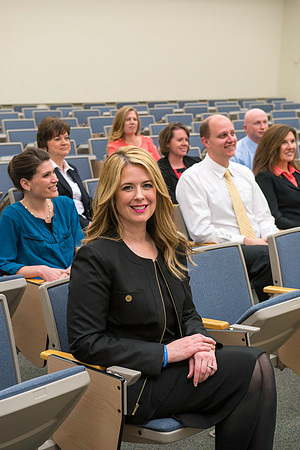 Academic Discovery Center Director Amy LaBaugh and her team benefited from attending Education Week in 2014. Here they are models for 2015 marketing material.