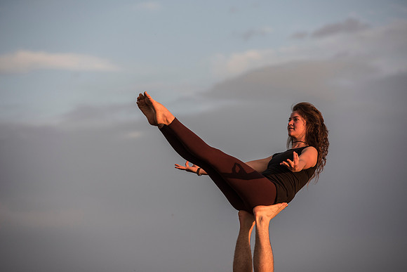 Yoga instructor Brooke Lemmon is bringing acro yoga to BYU-Idaho by practicing with a group of students after her yoga fitness class each week.