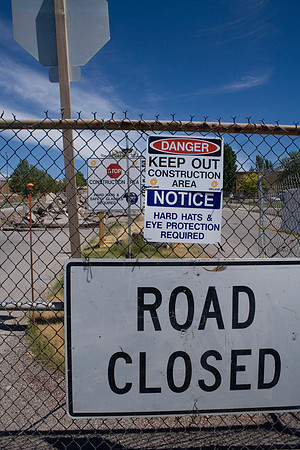 Construction on the Auditorium, later named the BYU-Idaho Center.