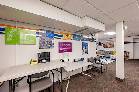 Lamprecht Hall conference room interior.