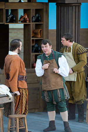 Brigham Young University-Idaho's production of The Shomaker's Holiday performed out in the amphitheatre in front of the McKay Library.