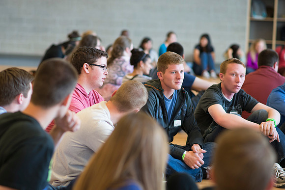 Students gather to play games at Get Connected.