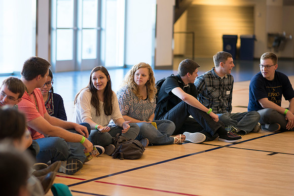 Students gather to play games at Get Connected.