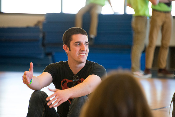Students gather to play games at Get Connected.