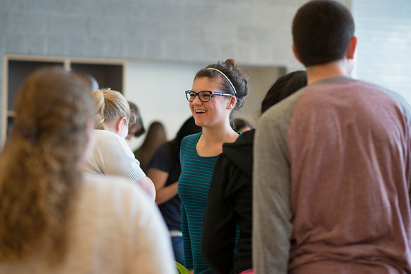 Students gather to play games at Get Connected.