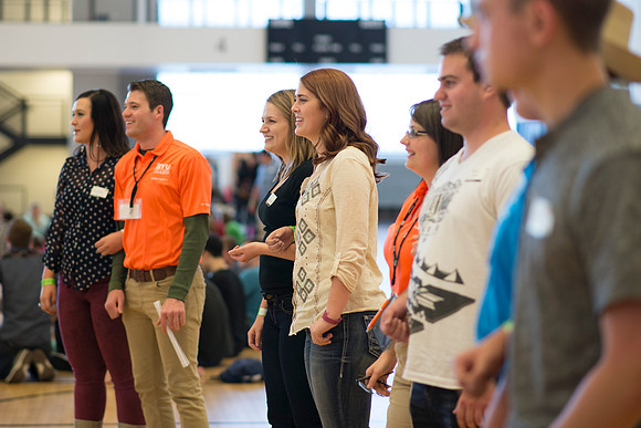 Students gather to play games at Get Connected.
