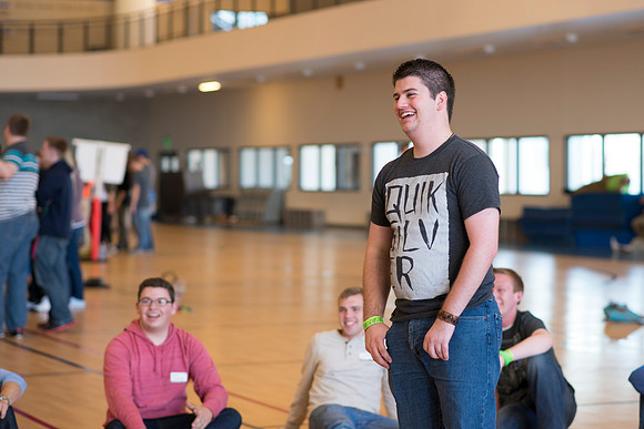 Students gather to play games at Get Connected.