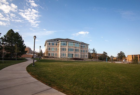 The Spori Building catches a glimpse of the morning sun during the Spring Semester.