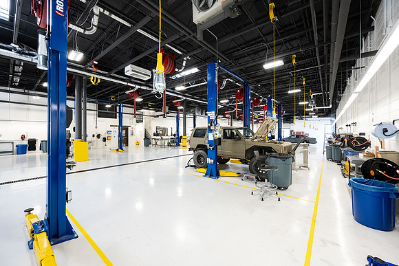 BYU-Idaho Engineering Technology Center, automotive lab.