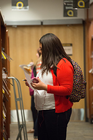 Students on campus during the first week of Spring Semester.
