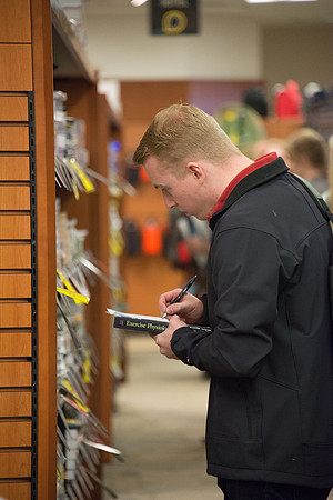 Students on campus during the first week of Spring Semester.