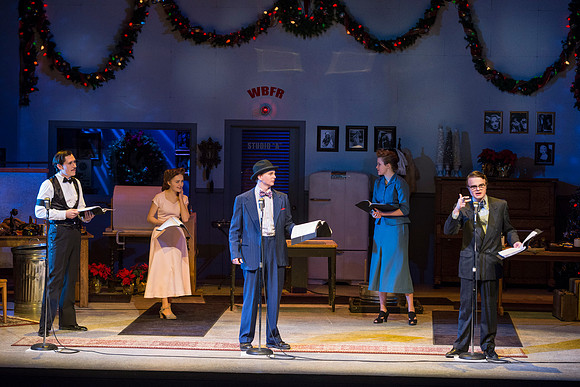 It's a Wonderful Life: A Live Radio Play, comes to life on stage at the Snow Drama Theater at BYU-Idaho.  It was written by Joe Landry and directed by Roger Merrill.