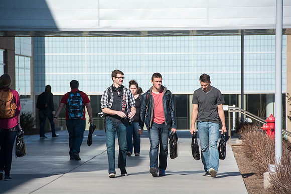 The first day of school for the Spring 2015 semester.