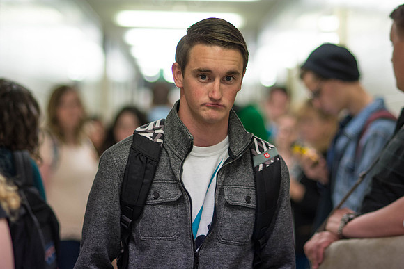 The first day of school for the Spring 2015 semester.