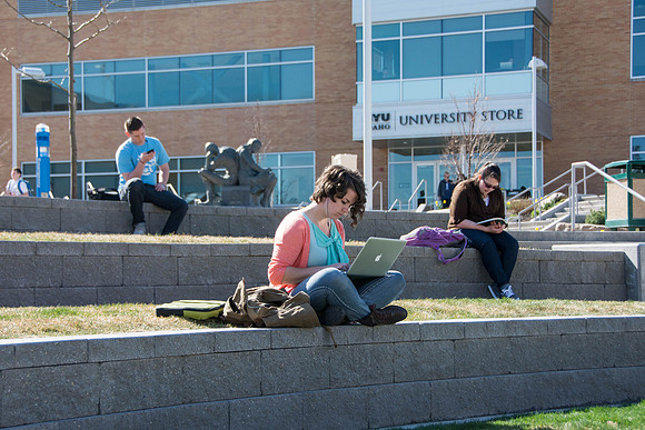 The first day of school for the Spring 2015 semester.