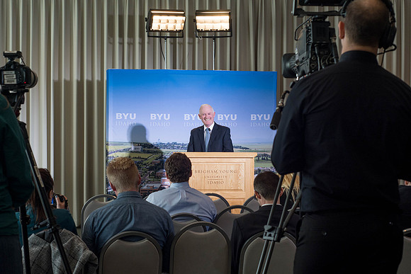 President Kim B. Clark calls a press conference to discuss his legacy at BYU-Idaho and his future plans after being released as President at the university.