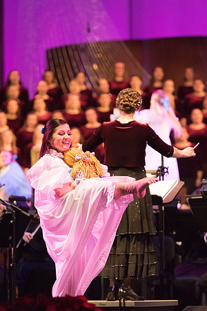 David Archuleta and Nathan Pacheco were the featured guests at BYU-Idaho's annual Christmas concert in the BYU-Idaho Center. They performed with the Symphony Orchestra, combined choirs, and other stud