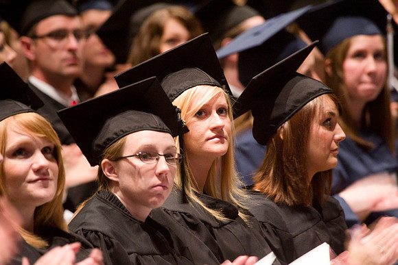 Byu-Idaho graduates at commencement