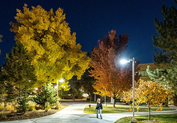 BYU-Idaho Campus at Night - Oct 2022