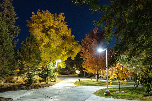 BYU-Idaho Campus at Night - Oct 2022