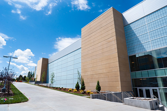 BYU-Idaho Center with new Landscaping
