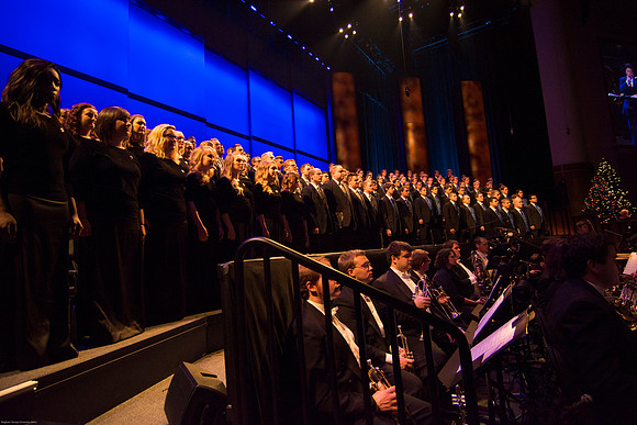 BYU-Idaho Choirs and Orchestra perform at A BYU-Idaho Christmas Concert featuring The King Singers.