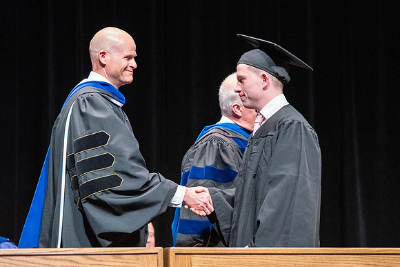Graduates during convocation of the College of Physical Sciences and Engineering.