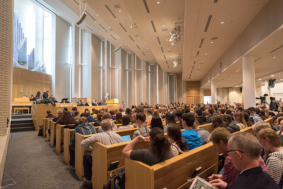 Brother Richard E. Turley, Jr speaks at the University Forum about Joseph Smith, Teenage Prophet