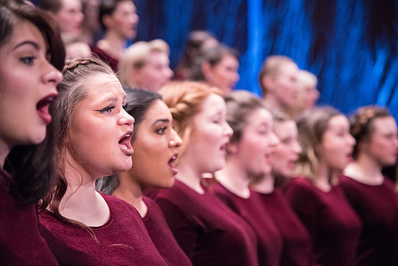 David Archuleta and Nathan Pacheco were the featured guests at BYU-Idaho's annual Christmas concert in the BYU-Idaho Center. They performed with the Symphony Orchestra, combined choirs, and other stud