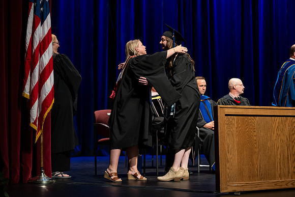Graduates during convocation for the College of Performing and Visual Arts.